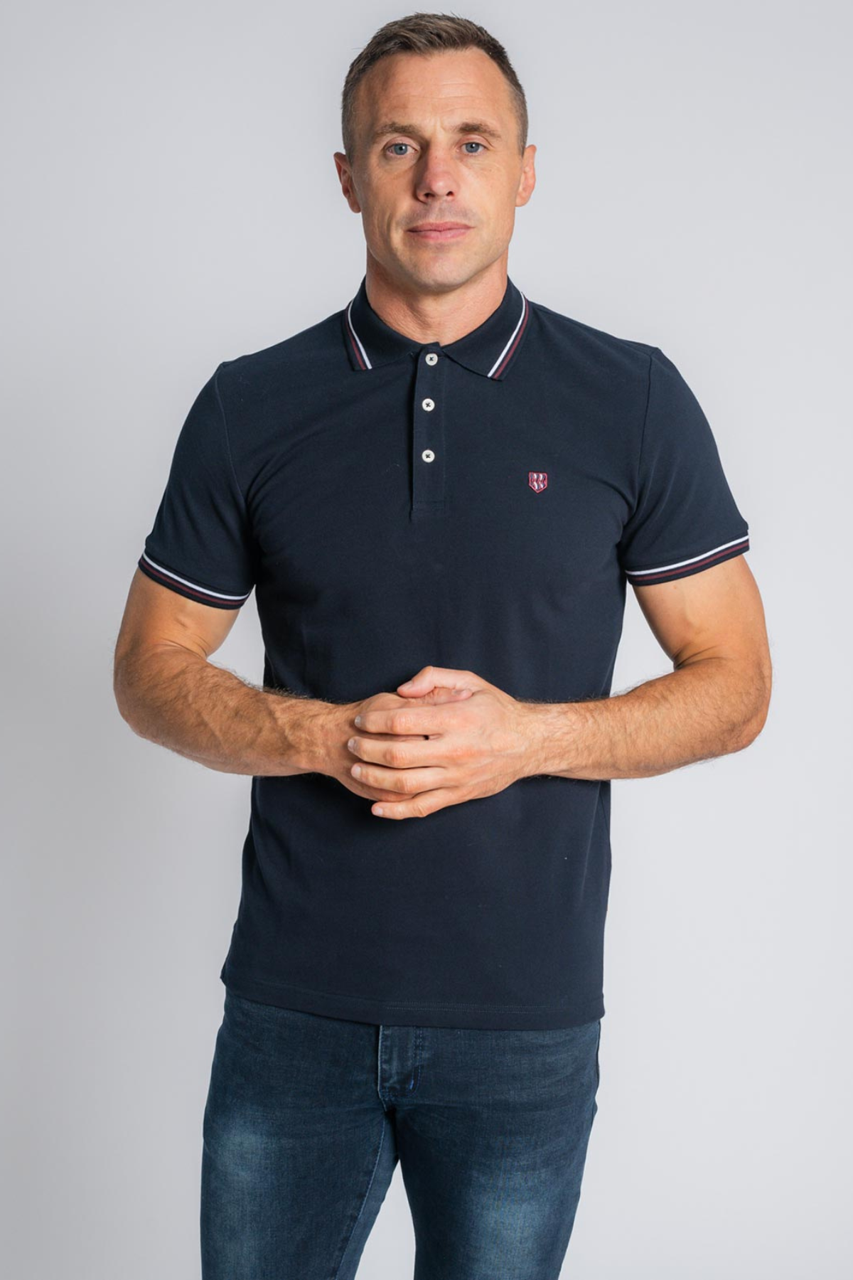 XV KINGS by Tommy Bowe Lindfield Polo Shirt - Navy