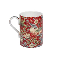 MORRIS & CO Strawberry Thief Mug in a Gift Box - Red