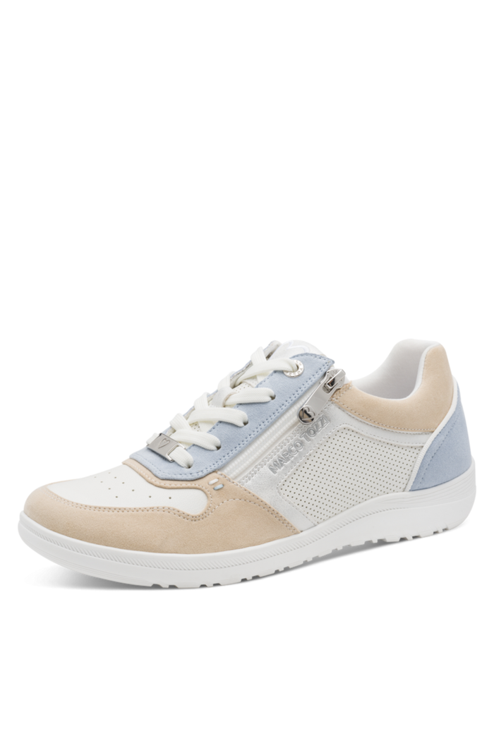 MARCO TOZZI Side Zip Trainer - Blue Combi