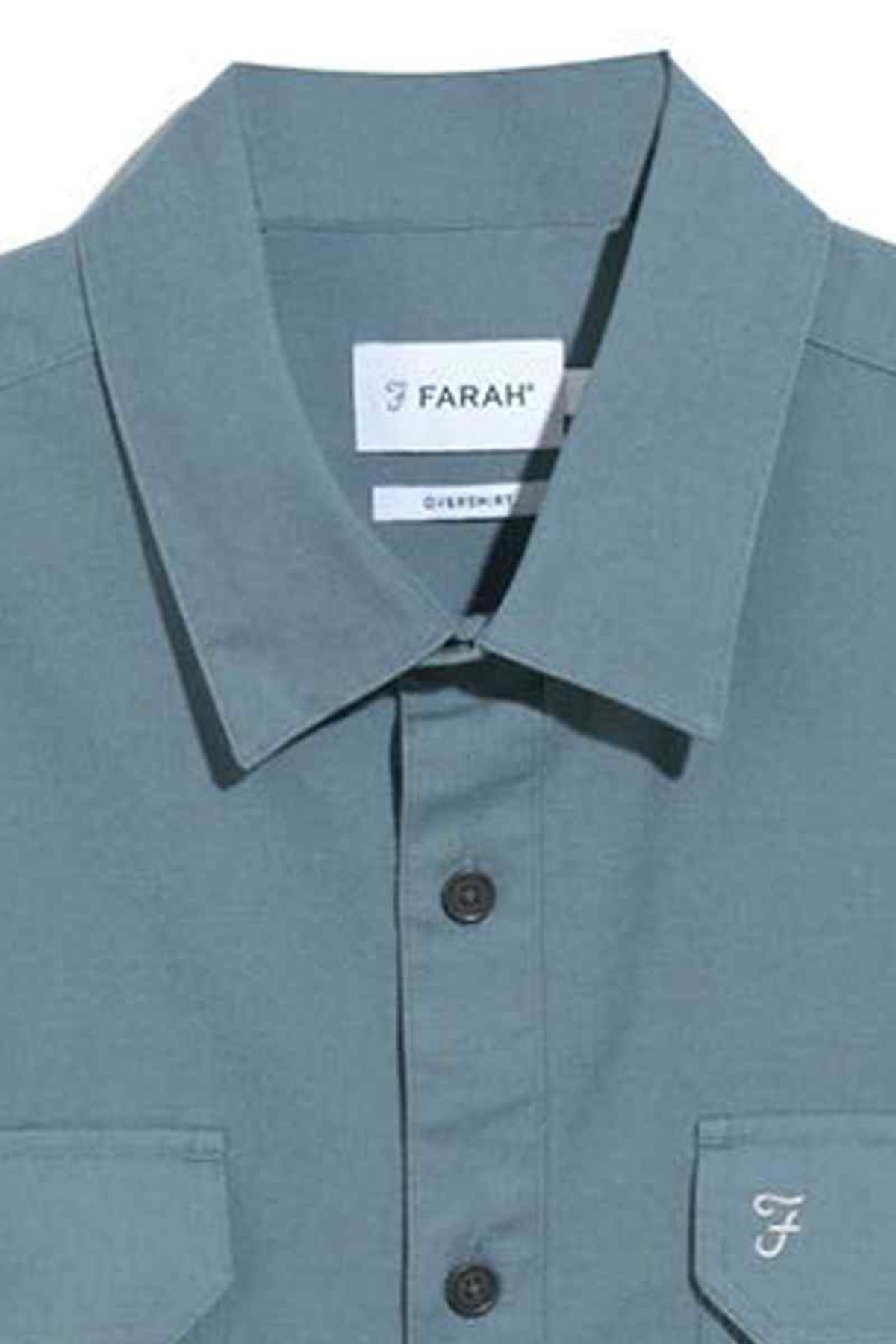 FARAH Classic Marlow LS Overshirt - Soft Blue