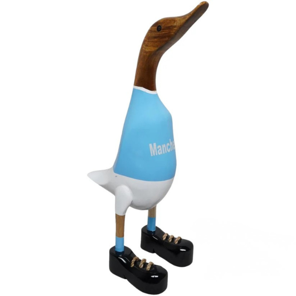 LUCKY DUCK Wooden Duck - Manchester City