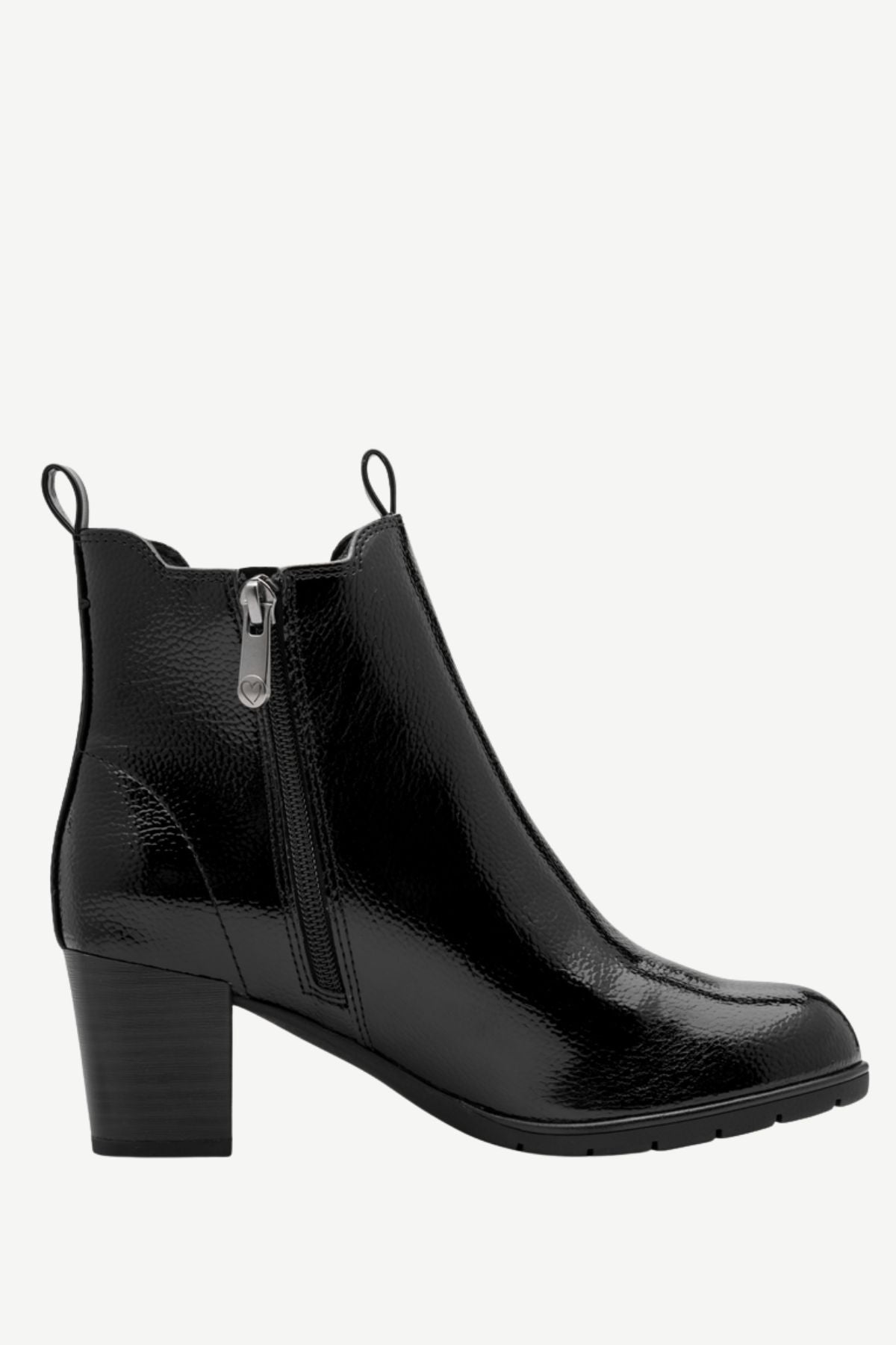 MARCO TOZZI Block Heel Ankle Boot - Black