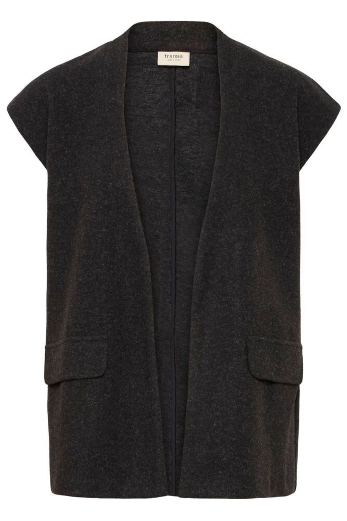 FRANSA Minta Waistcoat - Charcoal
