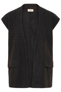 FRANSA Minta Waistcoat - Charcoal
