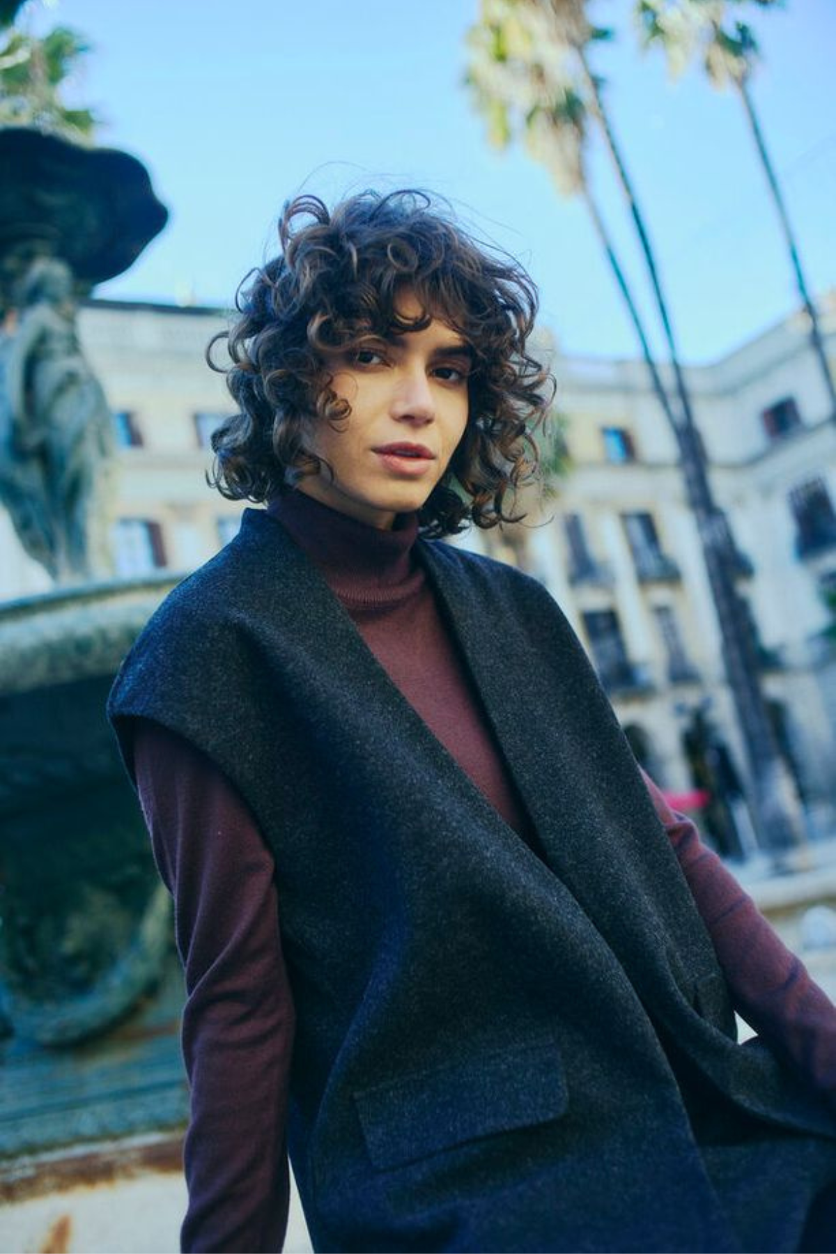 FRANSA Minta Waistcoat - Charcoal