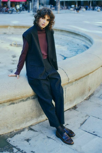 FRANSA Minta Waistcoat - Charcoal