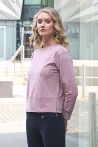 RELAX & RENEW Mya Long Sleeve Top- Pink