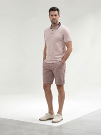 MISH MASH Briza Short Sleeve Polo Shirt - Dusty Pink