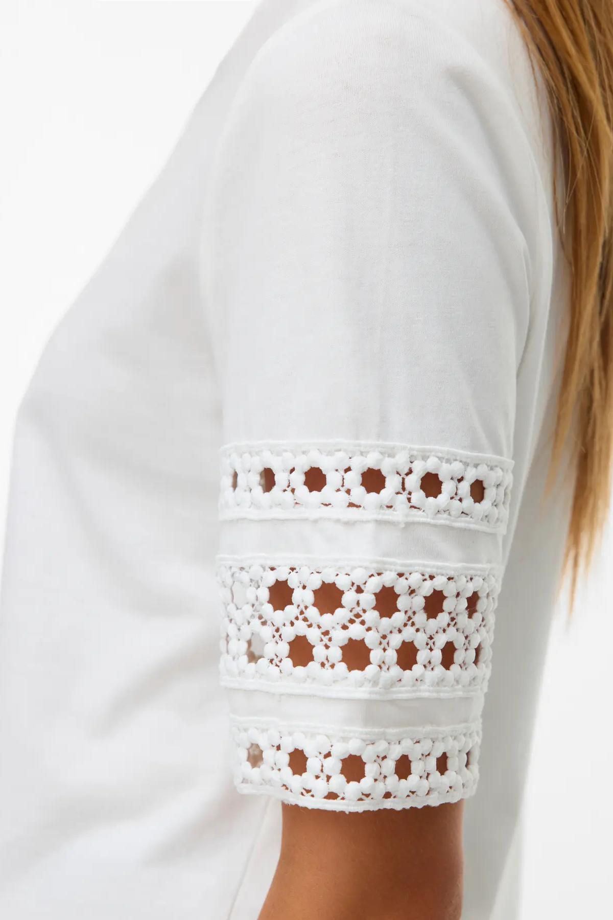 VERO MODA Nancy 2/4 Sleeve T-Shirt - White