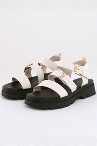 UNA HEALY Nearly There Sandals - Cream