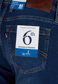 6th SENSE Nevada Straight Jean - Stonewash