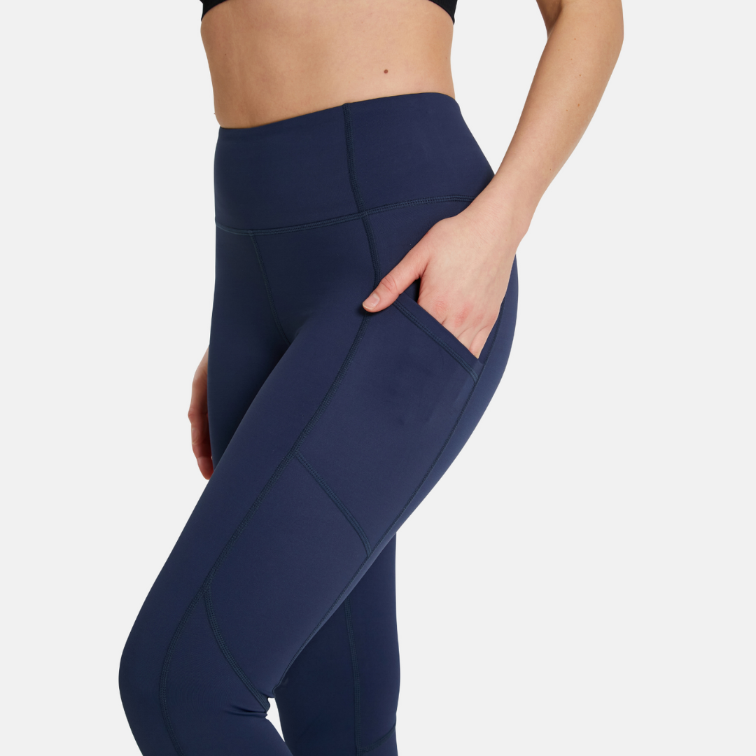FIT PINK Elevate Full Length Gym Leggings - Navy