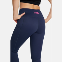 FIT PINK Elevate Full Length Gym Leggings - Navy