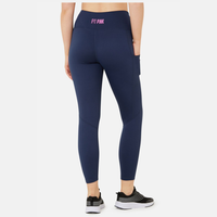 FIT PINK Elevate Full Length Gym Leggings - Navy