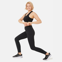 FIT PINK Elevate Full Length Gym Leggings - Black