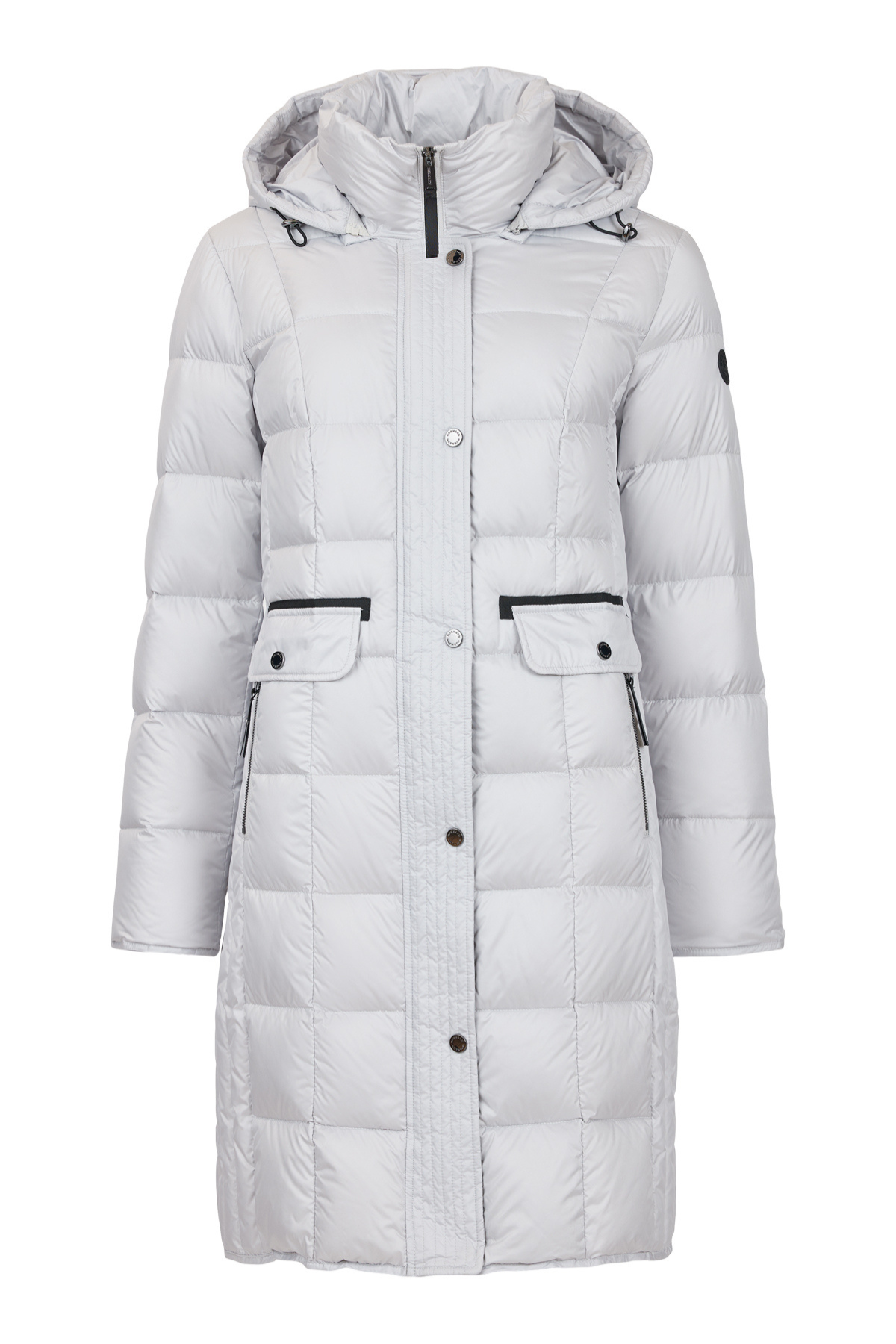 NORMANN Padded Quilted Winter Coat - Light Grey