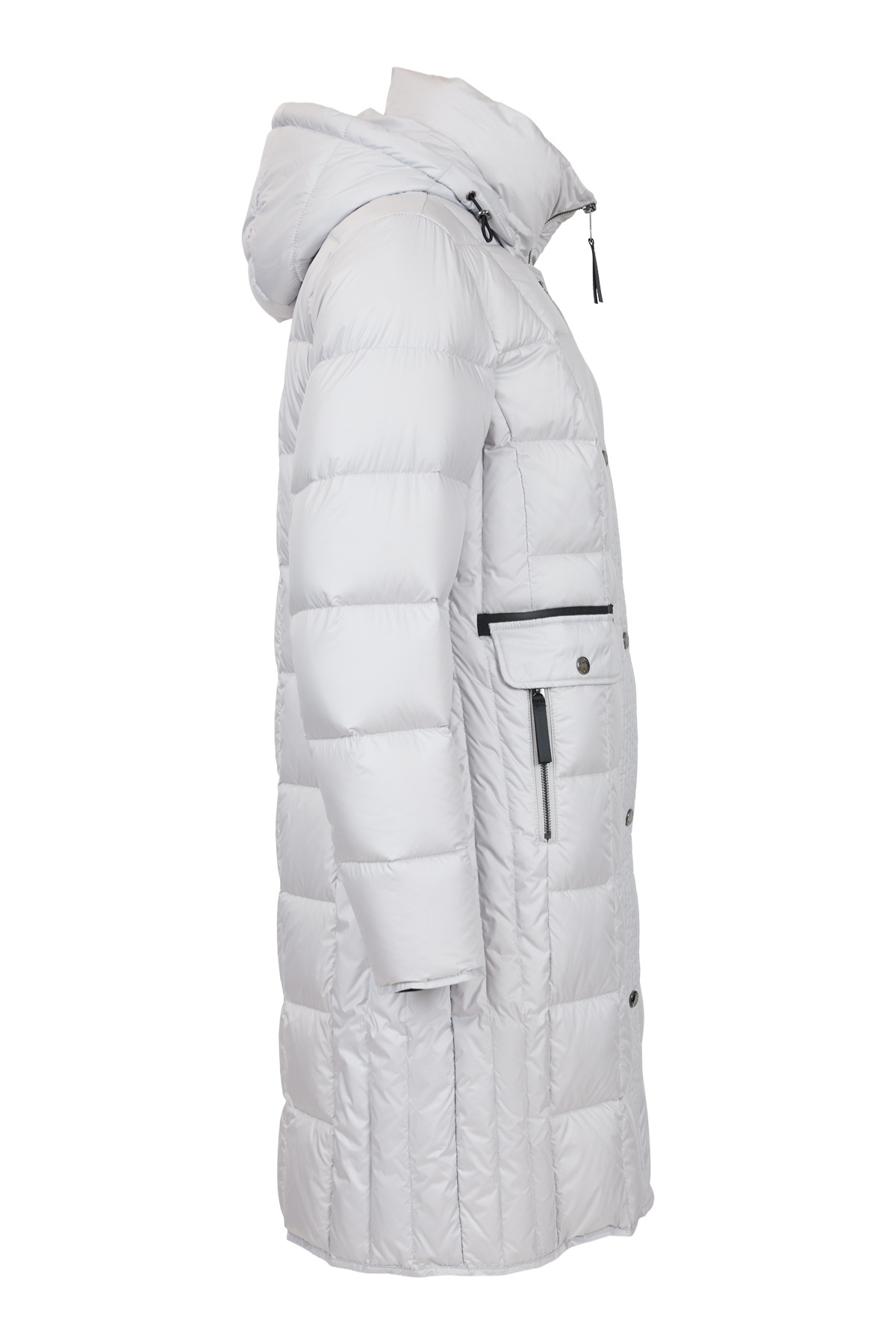 NORMANN Padded Quilted Winter Coat - Light Grey