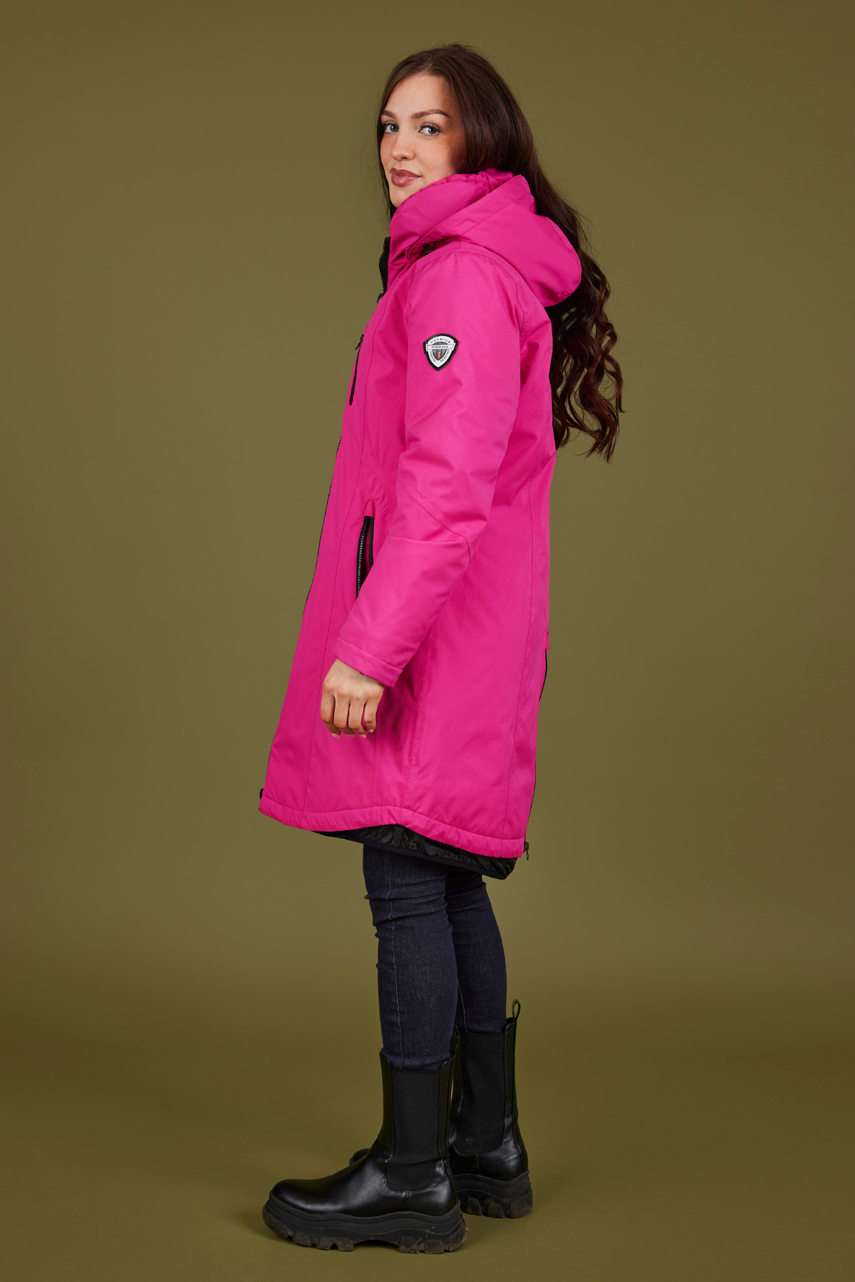 NORMANN Waterproof Hooded Raincoat - Pink