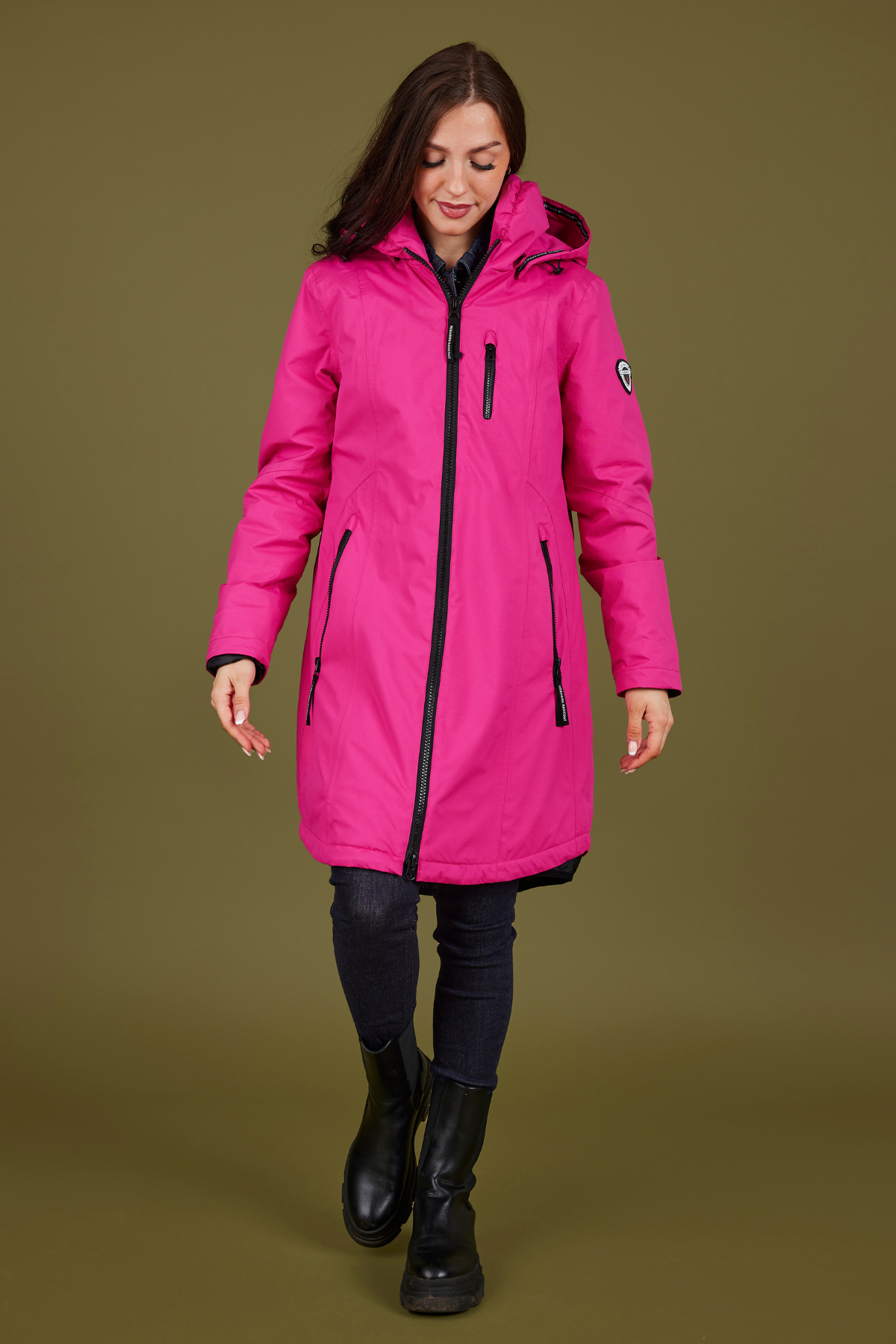 NORMANN Waterproof Hooded Raincoat - Pink