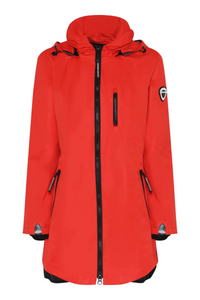 NORMANN Waterproof Hooded Raincoat - Red