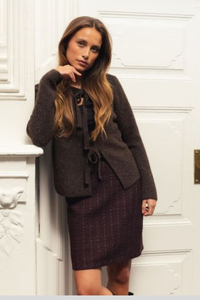 FRANSA Odette Woven Skirt - Fudge Red