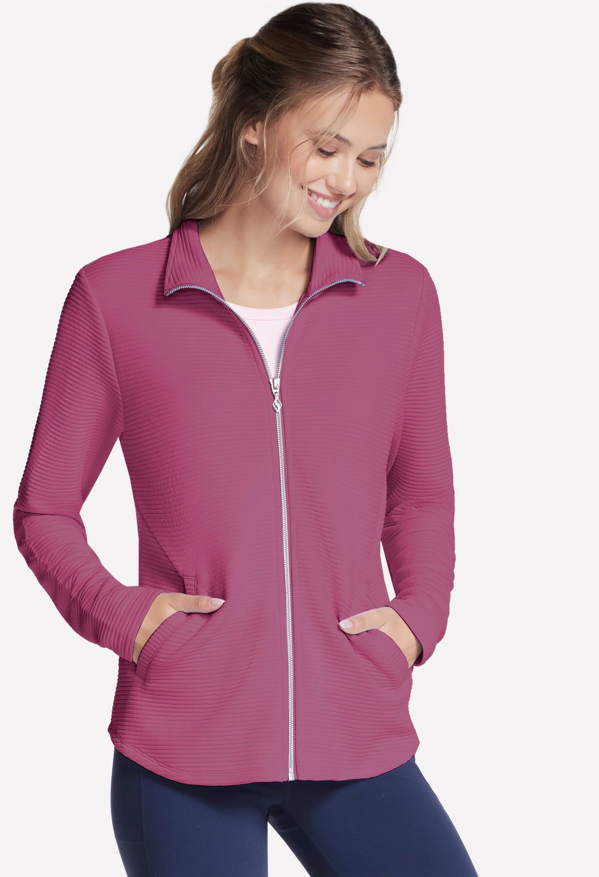 SKECHERS Go Walk Shine Jacket - Rose