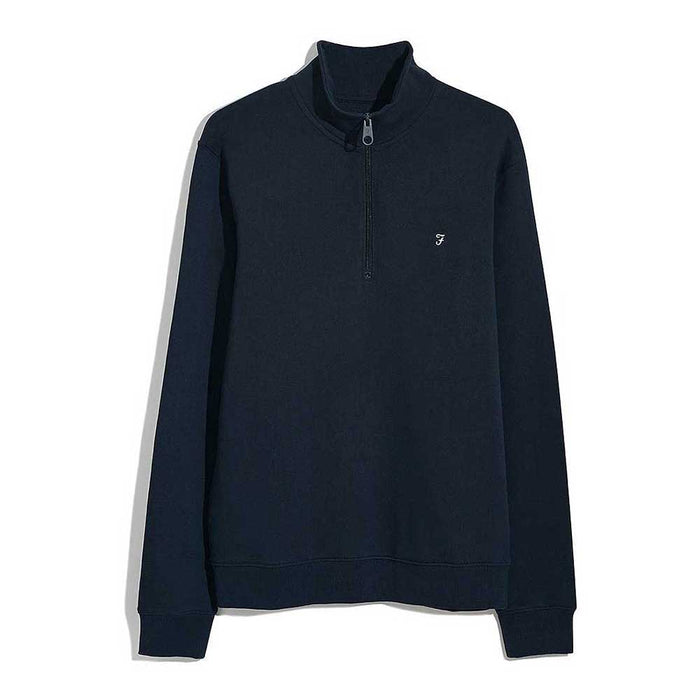 FARAH Men's Harry 1/4 Zip Sweatshirt Navy – The Cope