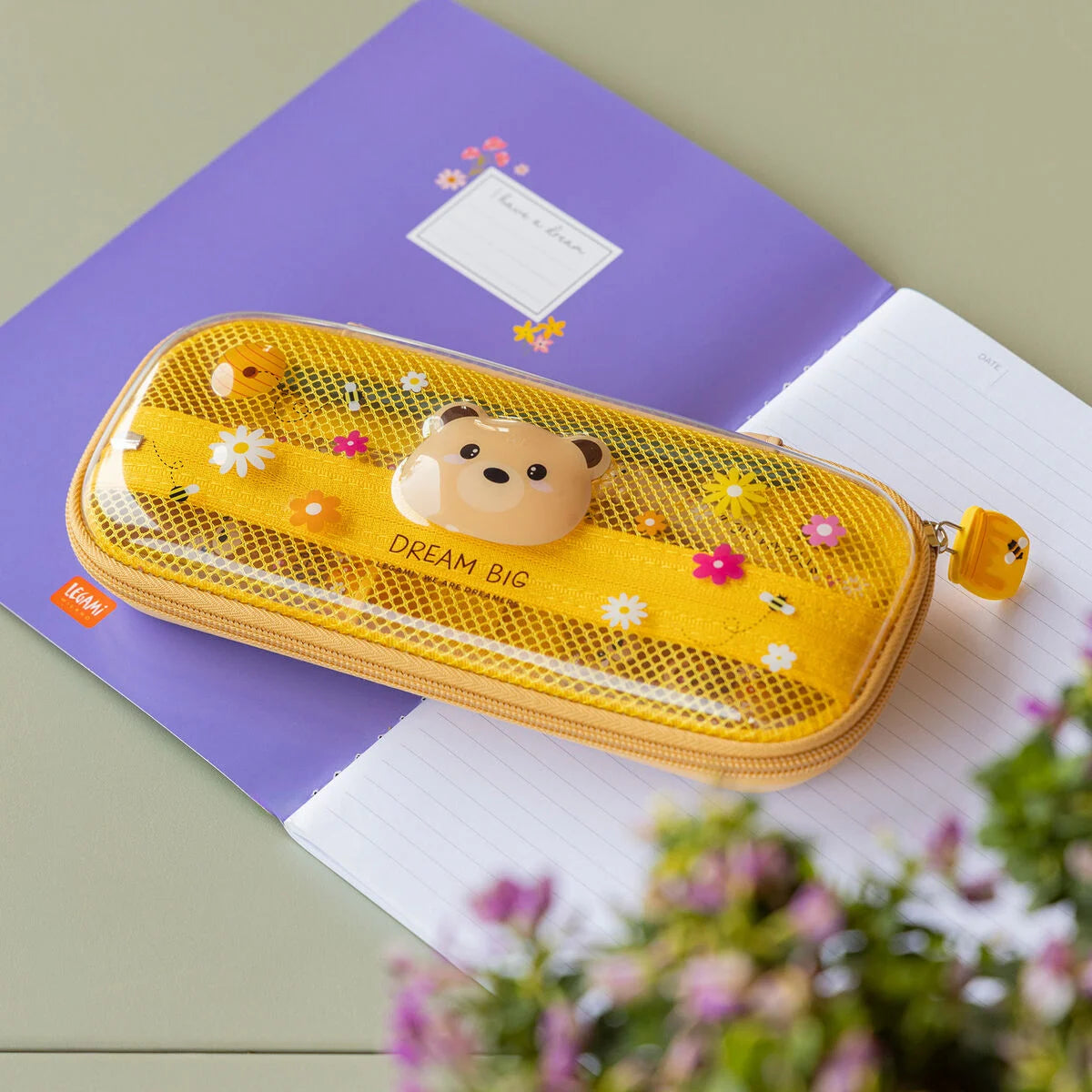 LEGAMI Pencil Case - Wonderwow - Teddy Bear