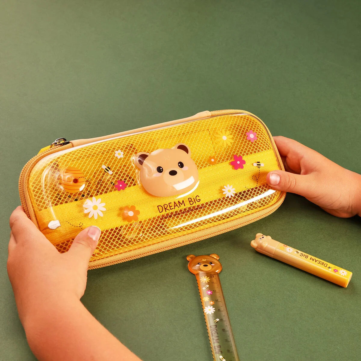LEGAMI Pencil Case - Wonderwow - Teddy Bear