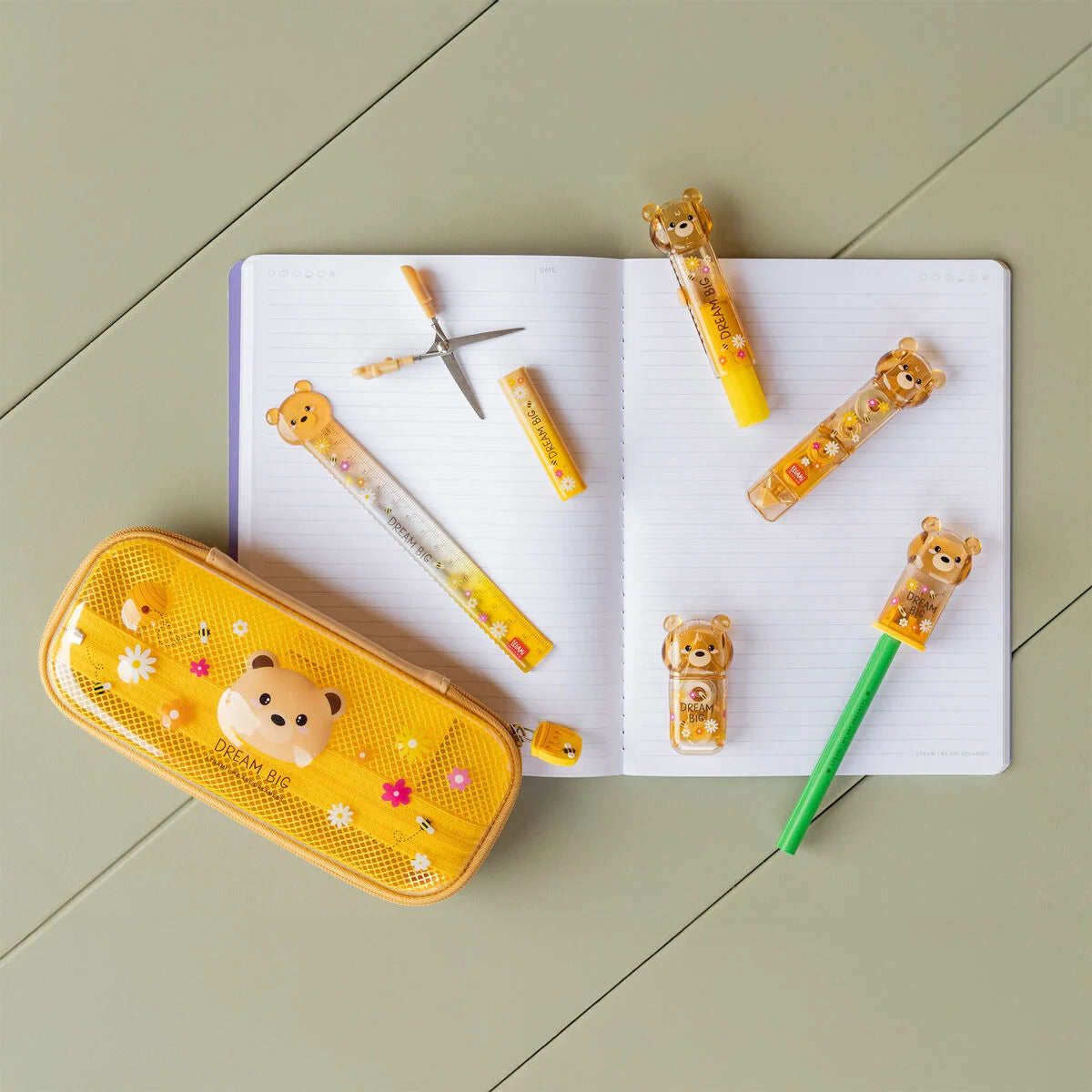 LEGAMI Pencil Case - Wonderwow - Teddy Bear