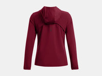 UNDER ARMOUR Woman's OutRun The Storm Jacket - Burgundy