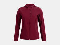 UNDER ARMOUR Woman's OutRun The Storm Jacket - Burgundy