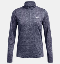 UNDER ARMOUR Women's Tech Twist Half Zip - Navy