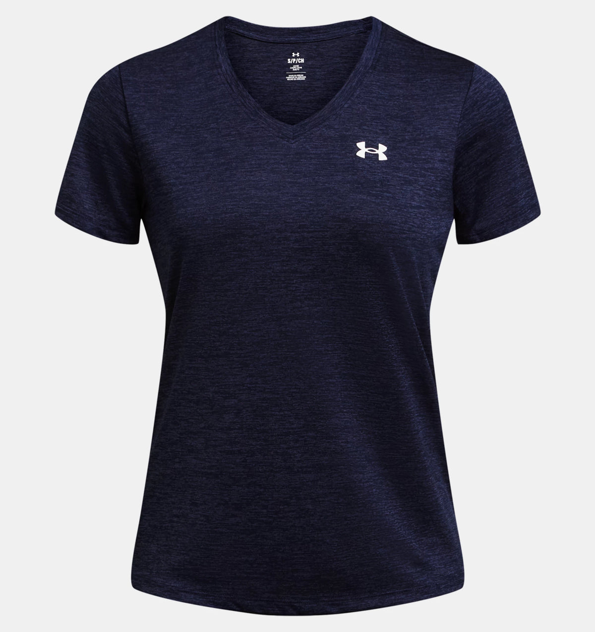 UNDER ARMOUR Women's Tech Twist V-Neck T-Shirt - Navy