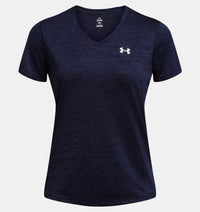UNDER ARMOUR Women's Tech Twist V-Neck T-Shirt - Navy