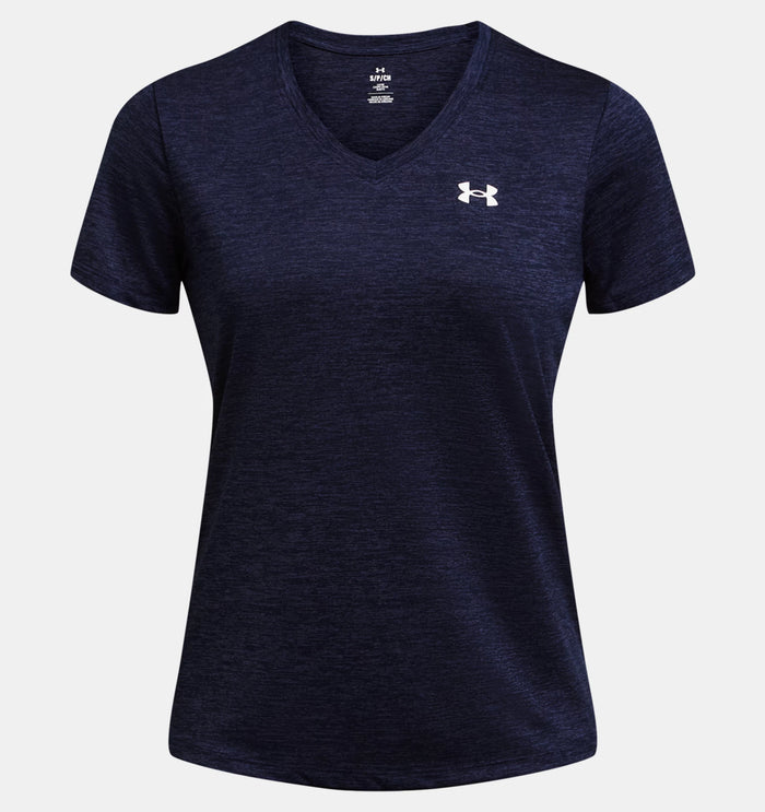 UNDER ARMOUR Women's Tech Twist V-Neck T-Shirt - Navy