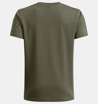 UNDER ARMOUR Boys' Sportstyle Taped T-Shirt - Olive Green