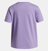 UNDER ARMOUR Girl's Rival Shimmer T-Shirt - Purple