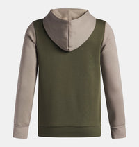 UNDER ARMOUR Boys' Rival Fleece Colorblock Hoodie - Green