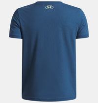 UNDER ARMOUR Boys' Logo Blur T-Shirt - Blue