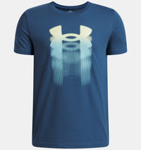 UNDER ARMOUR Boys' Logo Blur T-Shirt - Blue