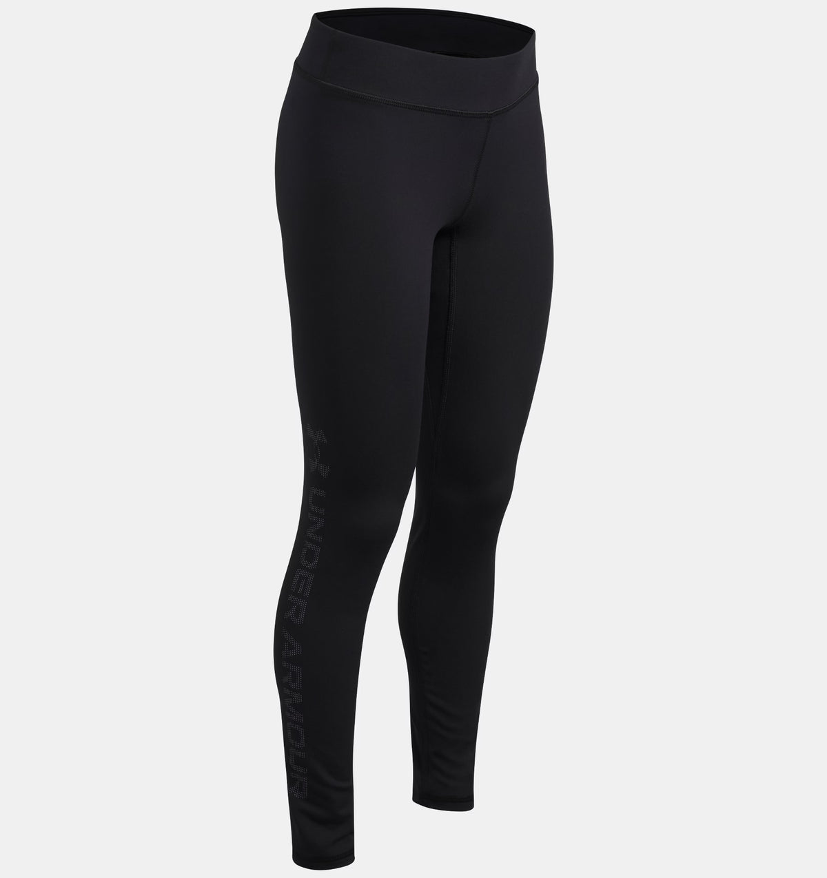 UNDER ARMOUR Girl's Motion Branded Leggings - Black