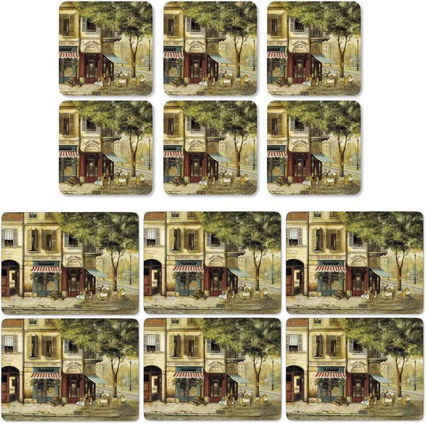 PIMPERNEL Parisian Scene 12Pc Placemat & Coaster Set