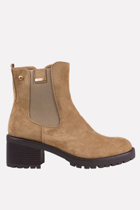 PATRIZIO COMO Castagna Faux Suede Boots - Beige