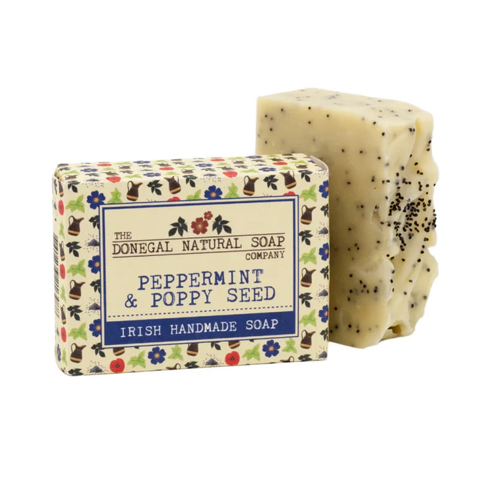 DONEGAL NATURAL SOAP Peppermint & Poppy Seed Natural Soap 100g