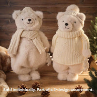 LANGS Nordic Nest Plush Polar Bear Standing Ornament 49cm - 1Pc
