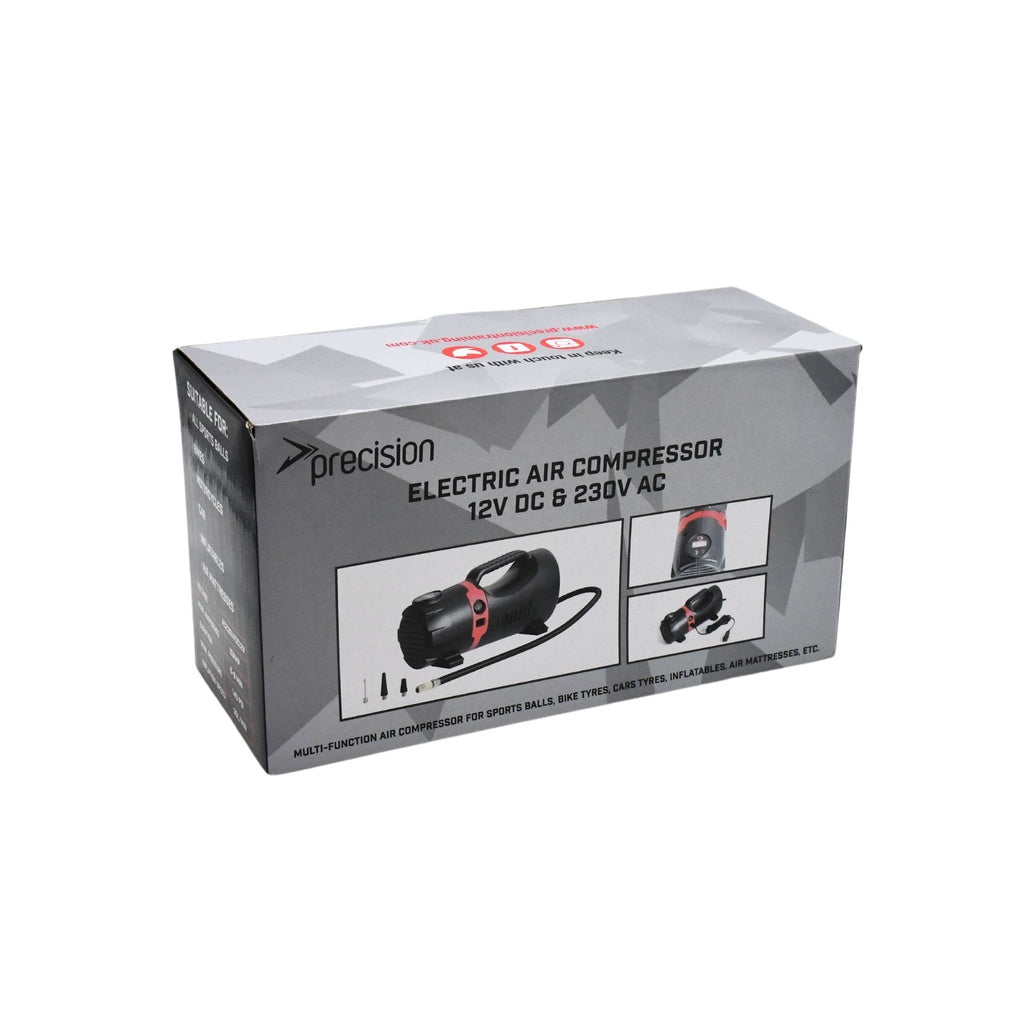 PRECISION Electric Air Compressor 12V DC & 2 TR558 - Black