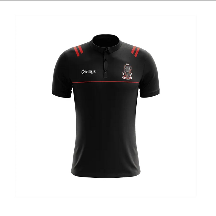 CLG An Clochan Liath - Dungloe GAA Adult Polo Shirt - Black