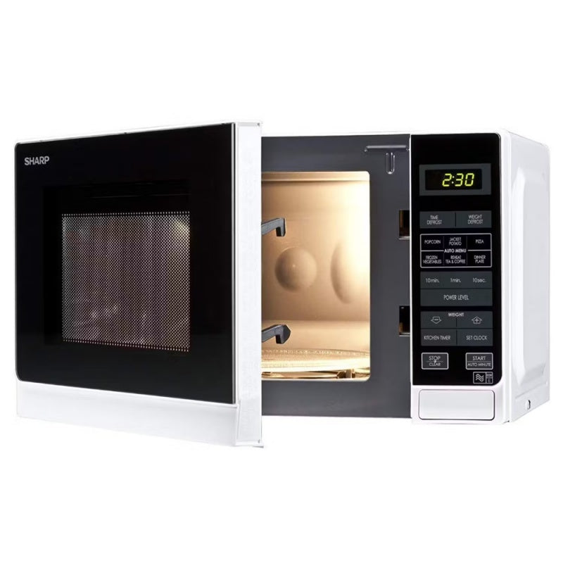 SHARP 20L 800W Solo Microwave R272WM - White