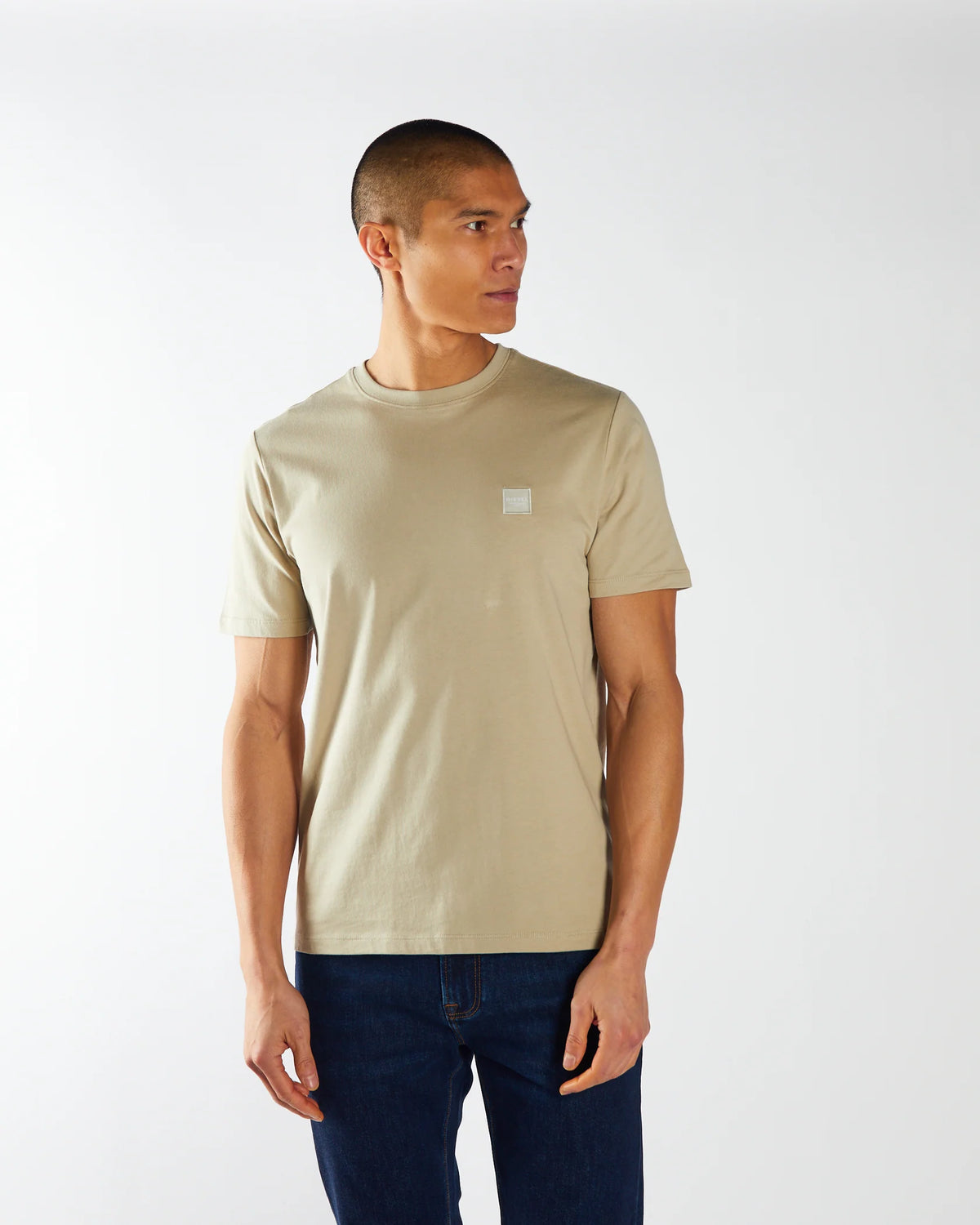 DIESEL Reed O-Neck T-Shirt - Stone